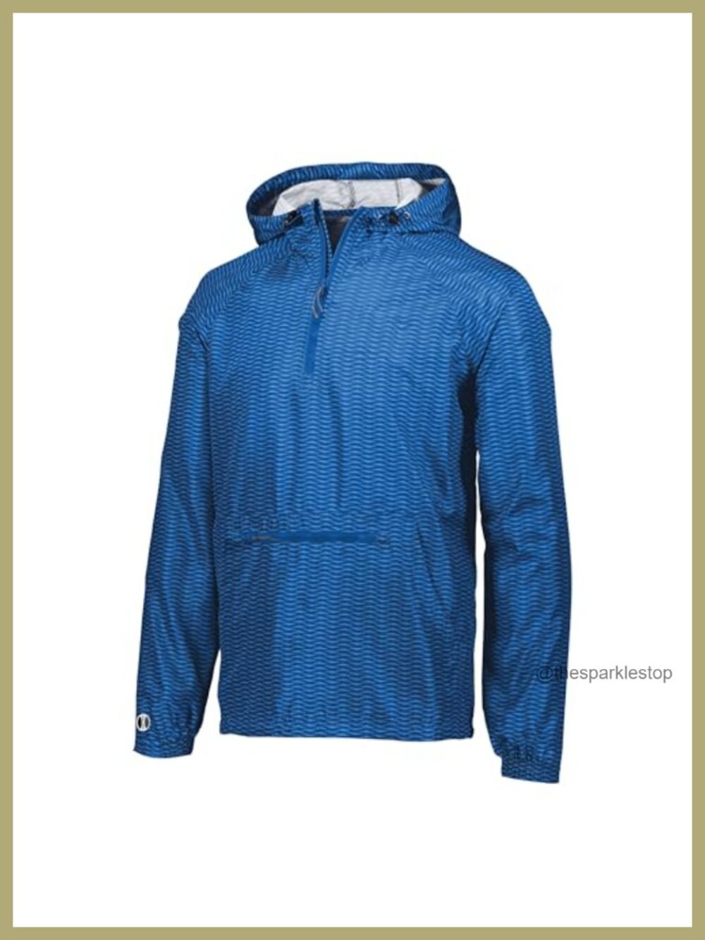 Holloway Lightweight Wind Water Resistant Quarter Zip Pullover Jacket